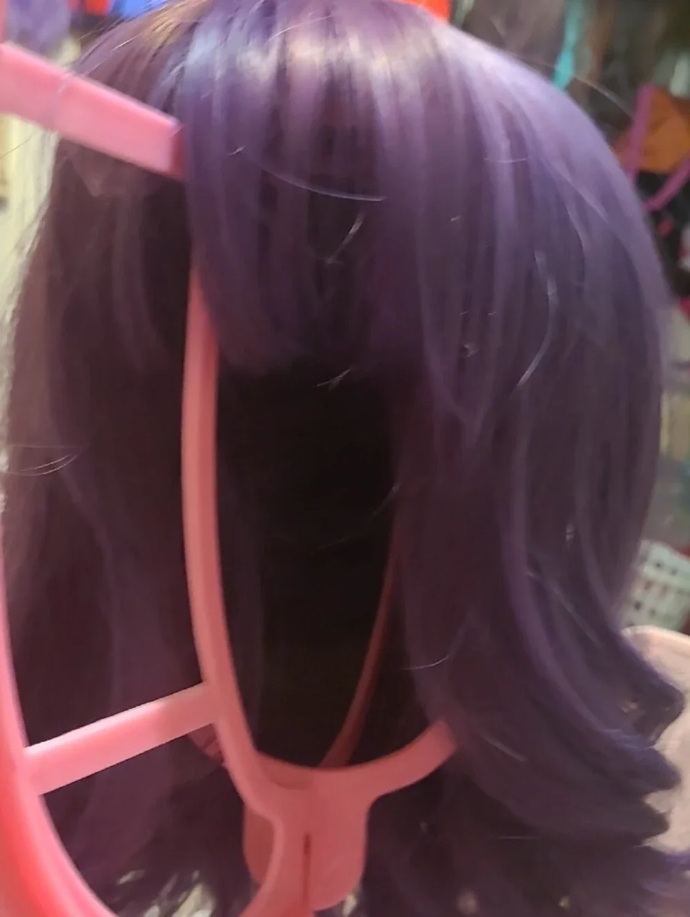 Vibrant Purple Women’s Wig — Soft Wavy Style